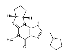 (6aR,9aS)-5-methyl-2-(pyrrolidin-1-ylmethyl)-5,6a,7,8,9,9a-hexahydrocyclopenta[4,5]imidazo[2,1-b]purin-4(1H)-one_191982-47-5