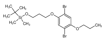 tert-Butyl-[3-(2,5-dibromo-4-propoxy-phenoxy)-propoxy]-dimethyl-silane_191983-37-6