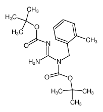 N1,N2-bis(tert-butyloxycarbonyl)-N1-(2-methylbenzyl)guanidine_191987-30-1