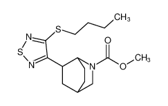 methyl 6-(4-(butylthio)-1,2,5-thiadiazol-3-yl)-2-azabicyclo[2.2.2]octane-2-carboxylate_191995-04-7