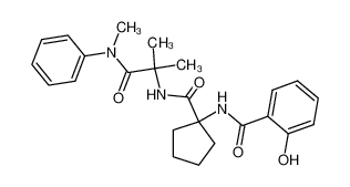 2-Hydroxy-N-{1-[1-methyl-1-(methyl-phenyl-carbamoyl)-ethylcarbamoyl]-cyclopentyl}-benzamide_192046-44-9
