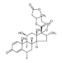 6α,9α-Difluoro-11β-hydroxy-16α-methyl-3-oxo-17α-propionyloxy-androsta-1,4-diene-17β-carbothioic acid S-(2-oxo-tetrahydro-furan-4-yl) ester_192056-96-5