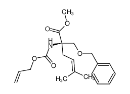 (R)-2-Allyloxycarbonylamino-2-benzyloxymethyl-5-methyl-hex-4-enoic acid methyl ester_192070-36-3