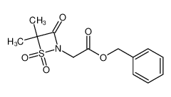 (4,4-Dimethyl-1,1,3-trioxo-1λ6-[1,2]thiazetidin-2-yl)-acetic acid benzyl ester_192074-95-6