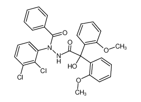 Di-o-methoxy-phenyl-glycolsaeure-N'-benzoyl-N'-(2.3-dichlor-phenyl)-hydrazid_19209-24-6