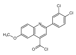 6-Methoxy-2-(3,4-dichlorphenyl)-cinchoninylchlorid_19209-52-0