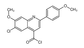 6-Chlor-7-methoxy-2-(4-methoxyphenyl)-cinchoninylchlorid_19209-53-1