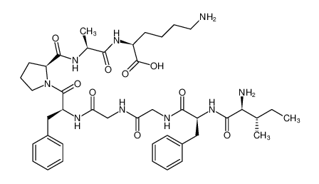 L-isoleucyl-L-phenylalanylglycylglycyl-L-phenylalanyl-L-prolyl-L-alanyl-L-lysine_192119-85-0