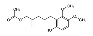 Acetic acid 5-(6-hydroxy-2,3-dimethoxy-phenyl)-2-methylene-pentyl ester_192124-80-4