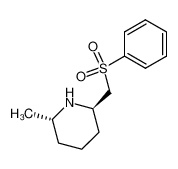 (2R,6S)-2-Benzenesulfonylmethyl-6-methyl-piperidine_192133-54-3