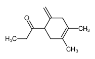 1,2-Dimethyl-4-methylen-5-propionyl-cyclohex-1-en_19214-18-7