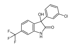 3-(3-chlorophenyl)-3-hydroxy-6-(trifluoromethyl)indolin-2-one_192182-64-2