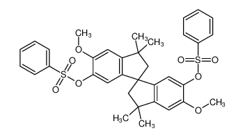 5,5'-dimethoxy-3,3,3',3'-tetramethyl-2,2',3,3'-tetrahydro-1,1'-spirobi[indene]-6,6'-diyl dibenzenesulfonate_192192-33-9