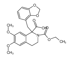 1-Benzo[1,3]dioxol-4-ylmethyl-6,7-dimethoxy-3,4-dihydro-1H-isoquinoline-1,2-dicarboxylic acid 2-ethyl ester_192193-91-2