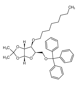 1,2-O-isopropylidene-3-octyloxy-5-O-trityl-D-xylofuranose_192196-58-0