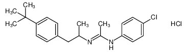 (E)-N'-(1-(4-(tert-butyl)phenyl)propan-2-yl)-N-(4-chlorophenyl)acetimidamide hydrochloride_192197-08-3