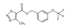 3-(trifluoromethoxy)benzyl 4-methyl-1,2,3-thiadiazole-5-carboxylate_192201-02-8