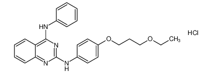 N2-(4-(3-ethoxypropoxy)phenyl)-N4-phenylquinazoline-2,4-diamine hydrochloride_192216-15-2
