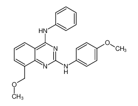 8-(methoxymethyl)-N2-(4-methoxyphenyl)-N4-phenylquinazoline-2,4-diamine_192217-28-0