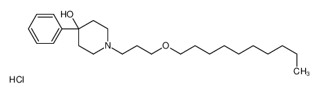 1-(3-decoxypropyl)-4-phenylpiperidin-4-ol,hydrochloride_192316-33-9