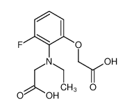 2-[2-(carboxymethoxy)-N-ethyl-6-fluoroanilino]acetic acid_192318-79-9