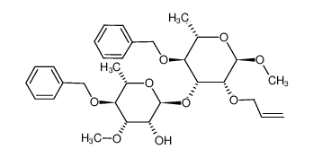 methyl 2-O-allyl-4-O-benzyl-3-O-(4-O-benzyl-3-O-methyl-α-L-rhamnopyranosyl)-α-L-rhamnopyranoside_192325-13-6