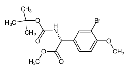 Boc-(R)-3-bromo-4-hydroxyphenylglycine(OMe)-OMe_192328-47-5