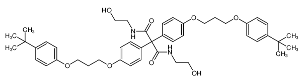 Propanediamide,2,2-bis[4-[3-[4-(1,1-dimethylethyl)phenoxy]propoxy]phenyl]-N,N'-bis(2-hydroxyethyl)-_192379-64-9