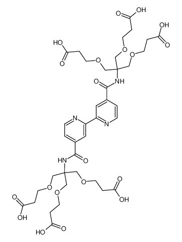 3-[3-(2-Carboxy-ethoxy)-2-({4'-[2-(2-carboxy-ethoxy)-1,1-bis-(2-carboxy-ethoxymethyl)-ethylcarbamoyl]-[2,2']bipyridinyl-4-carbonyl}-amino)-2-(2-carboxy-ethoxymethyl)-propoxy]-propionic acid_192381-53-6