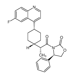 (R)-3-((R)-2-((1s,4S)-4-(6-fluoroquinolin-4-yl)cyclohexyl)propanoyl)-4-phenyloxazolidin-2-one_1923846-52-9
