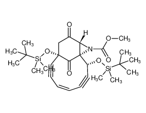 13-Azatricyclo[7.4.1.01,12]tetradec-5-ene-3,7-diyne-13-carboxylic acid,2,9-bis[[(1,1-dimethylethyl)dimethylsilyl]oxy]-11,14-dioxo-, methyl ester,(1R*,2R*,5Z,9S*,12R*)-_192430-66-3