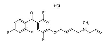 (E)-[4-[4-(allyl-methyl-amino)-but-2-enyloxy]-2,5-difluoro-phenyl]-(2,4-difluoro-phenyl)-methanone.hydrochloride_192434-02-9
