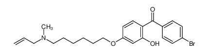 [4-[6-(allylmethylamino)hexyloxy]-2-hydroxyphenyl](4-bromophenyl)methanone_192435-54-4