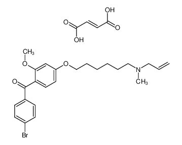 [4-[6-(allyl-methyl-amino)-hexyloxy]-2-methoxy-phenyl]-(4-bromo-phenyl)-methanone.fumarate_192437-68-6