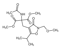 2-Acetylamino-2-(5-isopropyl-2-methoxymethyl-3-oxo-2,3-dihydro-isoxazol-4-ylmethyl)-malonic acid dimethyl ester_192439-83-1