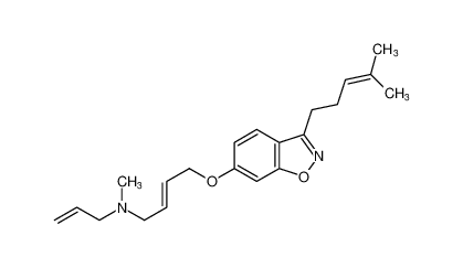 (E)-N-allyl-N-methyl-4-((3-(4-methylpent-3-en-1-yl)benzo[d]isoxazol-6-yl)oxy)but-2-en-1-amine_192443-05-3