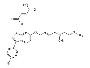 (E)-[4-[3-(4-bromo-phenyl)benzo[d]isothiazol-6-yloxy]-but-2-enyl]-methyl-(2-methylsulphanyl-ethyl)-amine.fumarate_192443-21-3