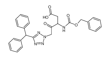 N-benzyloxycarbonyl-3-amino-4-oxo-5-(5-(1,1-diphenylmethyl) tetrazol-2-yl)pentanoic acid_192453-69-3