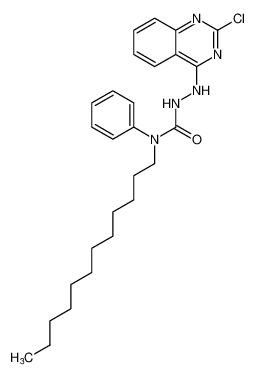 2-(2-chloroquinazolin-4-yl)-N-dodecyl-N-phenylhydrazine-1-carboxamide_192515-22-3