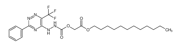 2-(dodecyloxy)-2-oxoethyl 2-(3-phenyl-6-(trifluoromethyl)-1,2,4-triazin-5-yl)hydrazine-1-carboxylate_192516-80-6