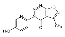 5-methyl-3-(5-methylpyridin-2-yl)isoxazolo[5,4-d][1,2,3]triazin-4(3H)-one_192566-13-5