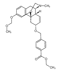 (5α,6α)-7,8-Didehydro-4,5-epoxy-6-[4-(ethoxycarbonyl)-phenylmethyl]oxy-3-methoxymethoxy-17-methyl-morphinan_192627-04-6
