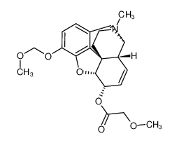 4,5α-Epoxy-6α-((methoxy-acetyl)-oxy)-3-methoxymethoxy-17-methyl-morphinan-7-ene_192627-14-8