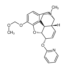 4,5α-Epoxy-3-methoxymethoxy-17-methyl-6α-((2-pyridyl)-oxy)-morphinan-7-ene_192628-04-9