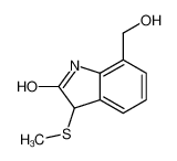7-(hydroxymethyl)-3-methylsulfanyl-1,3-dihydroindol-2-one_192632-32-9