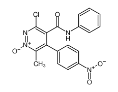 3-chloro-6-methyl-5-(4-nitrophenyl)-4-(phenylcarbamoyl)pyridazine 1-oxide_192634-60-9