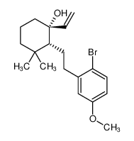 rel-(1R,2R)-2-(2-bromo-5-methoxyphenethyl)-3,3-dimethyl-1-vinylcyclohexan-1-ol_192635-68-0