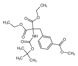 2-tert-Butoxycarbonylamino-2-(3-methoxycarbonyl-benzyl)-malonic acid diethyl ester_192636-77-4