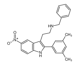 N-benzyl-2-(2-(3,5-dimethylphenyl)-5-nitro-1H-indol-3-yl)ethan-1-amine_192643-97-3