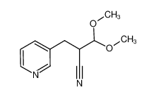 2-cyano-3-(3-pyridyl)propionaldehyde dimethylacetal_192653-37-5